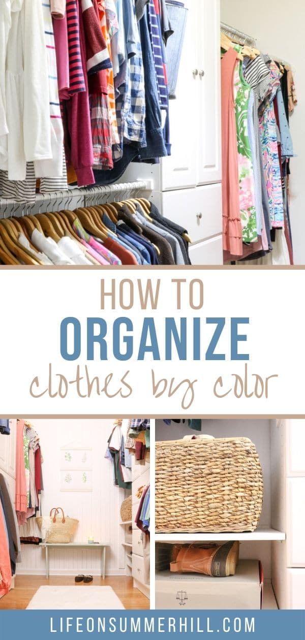 2 Simple Steps on How to Organize Clothes by Color IN CLOSET