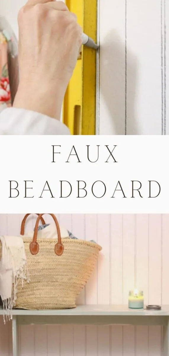 Faux beadboard