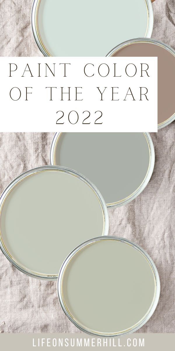 2022 Paint colors of the year