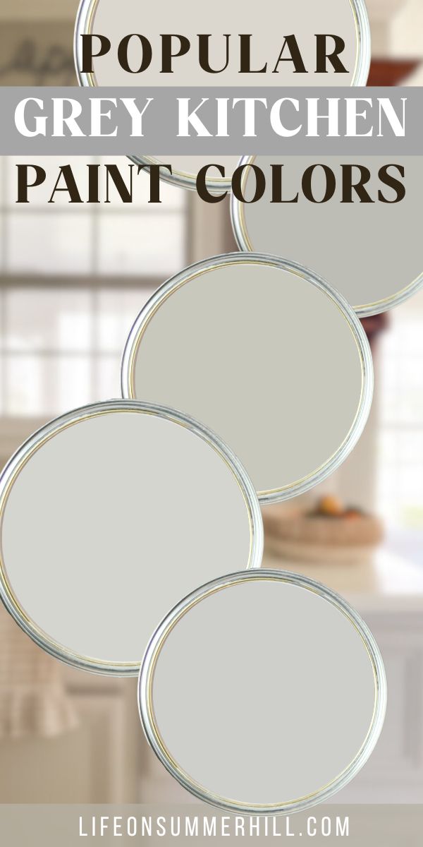 Popular grey kitchen paint colors