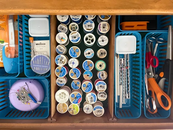 How to organize sewing notions