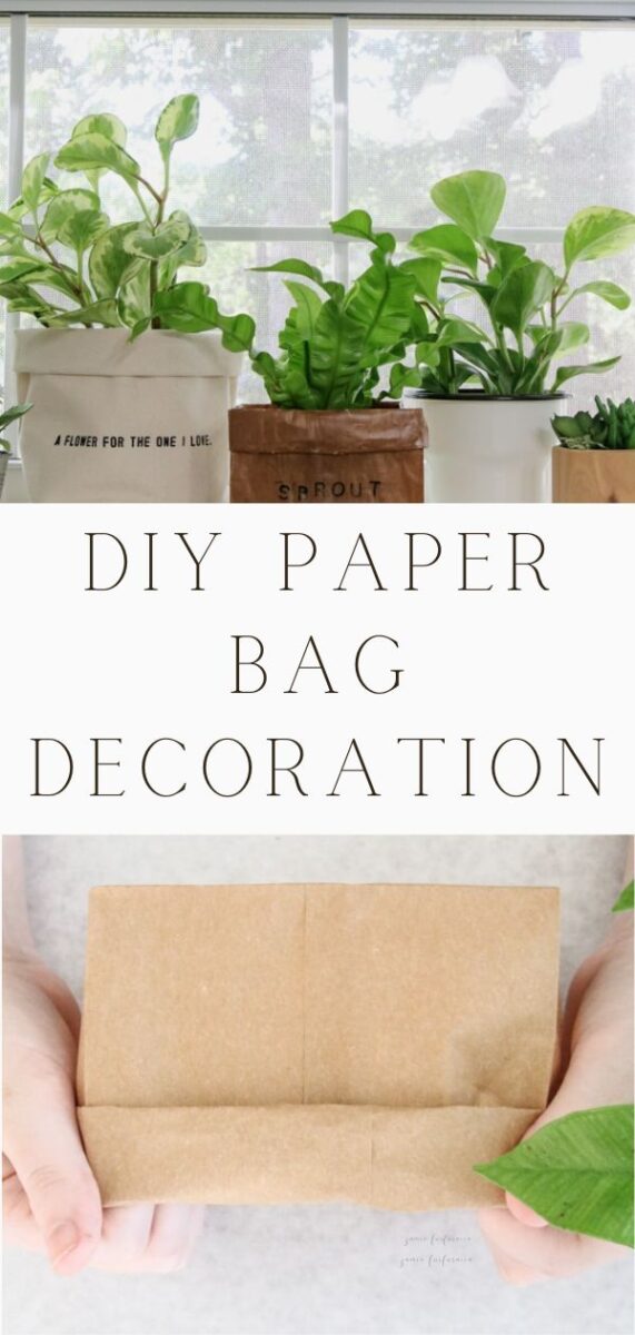 DIY paper bag decoration