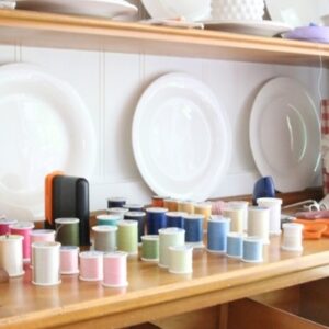 how to organize sewing supplies on a budget