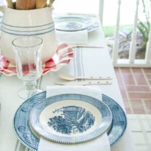 Patriotic table setting idea