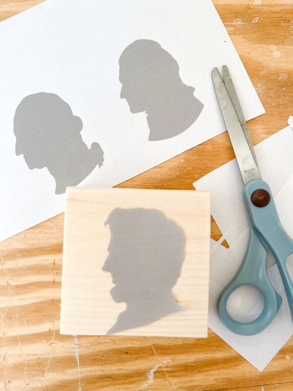 Easy DIY Presidents Silhouettes Decoration for the 4th of July