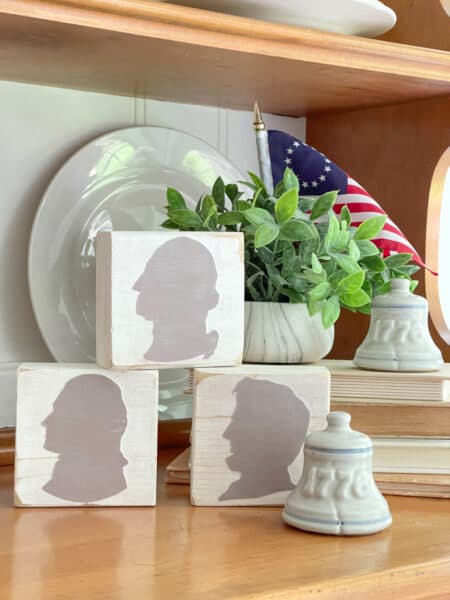 Easy DIY Presidents Silhouettes Decoration for the 4th of July
