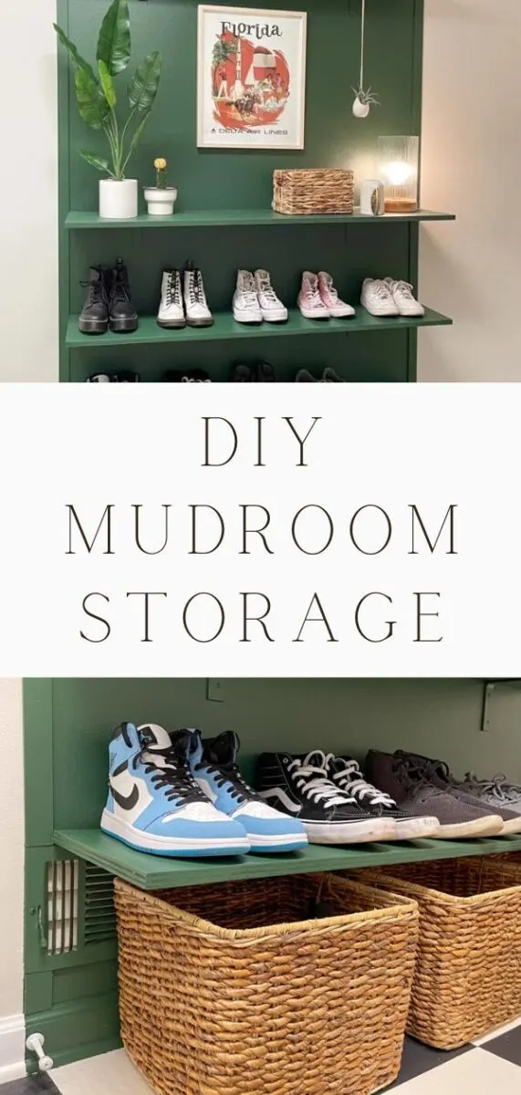 DIY Mudroom Storage