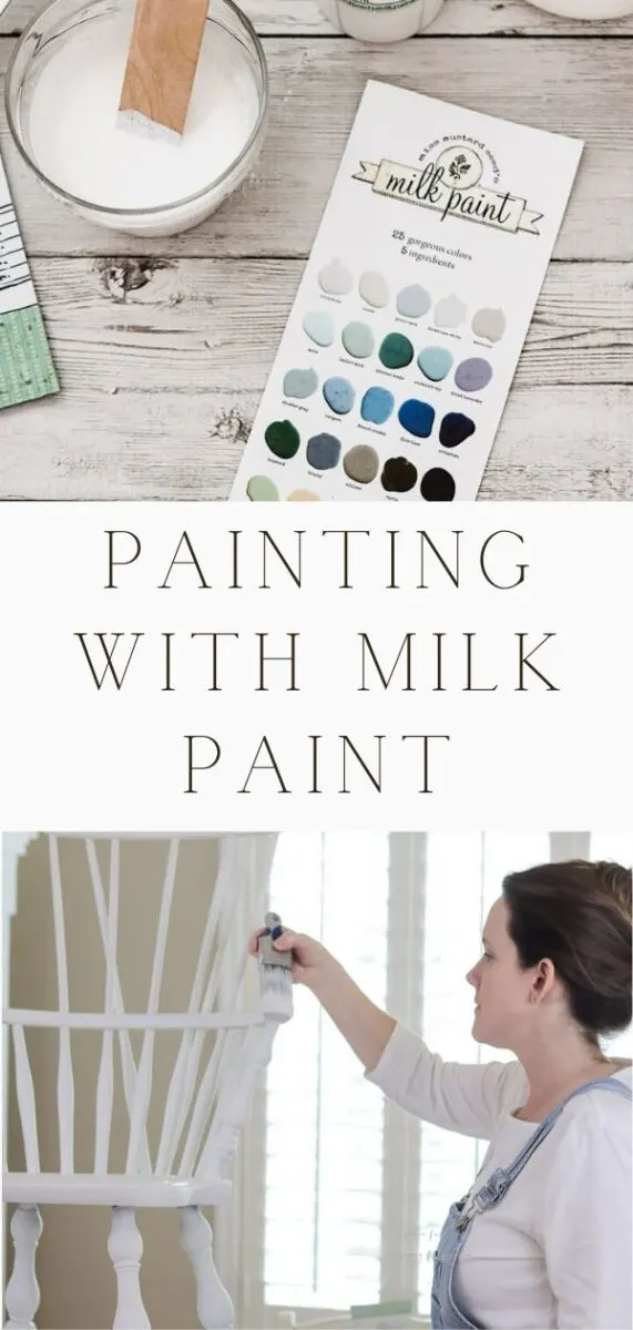 Steps on painting with milk paint
