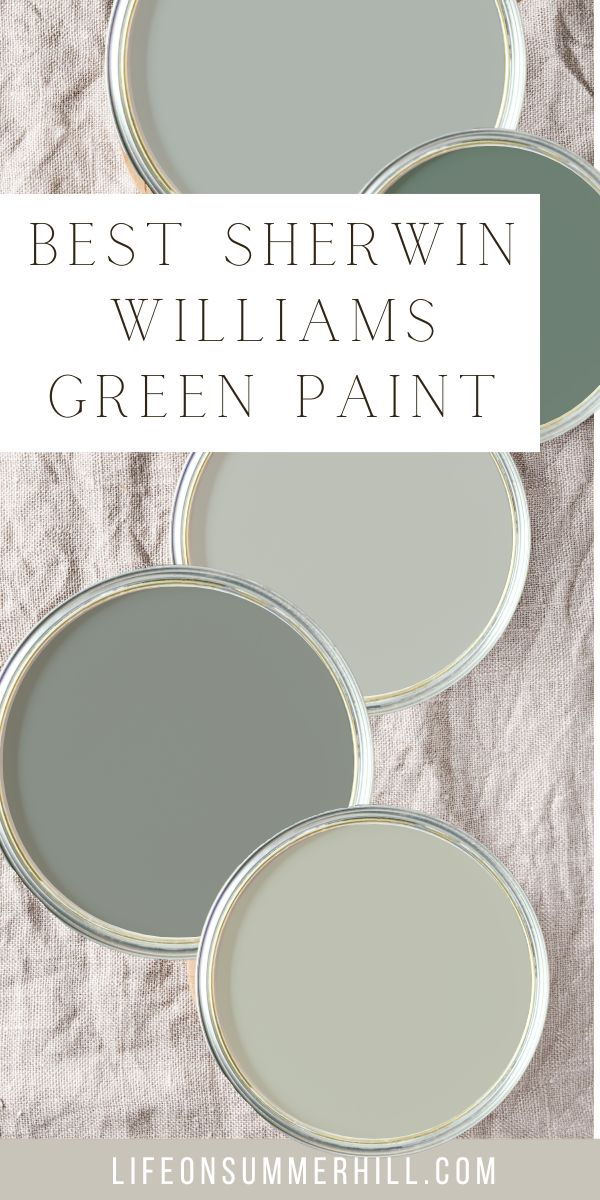 Best Sherwin Williams green paint colors