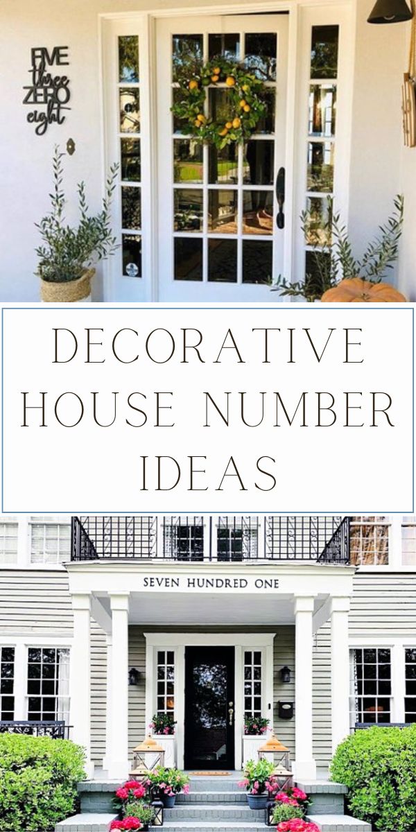 Decorative House Number Ideas