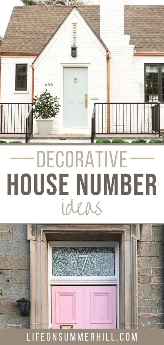 Decorative house number ideas
