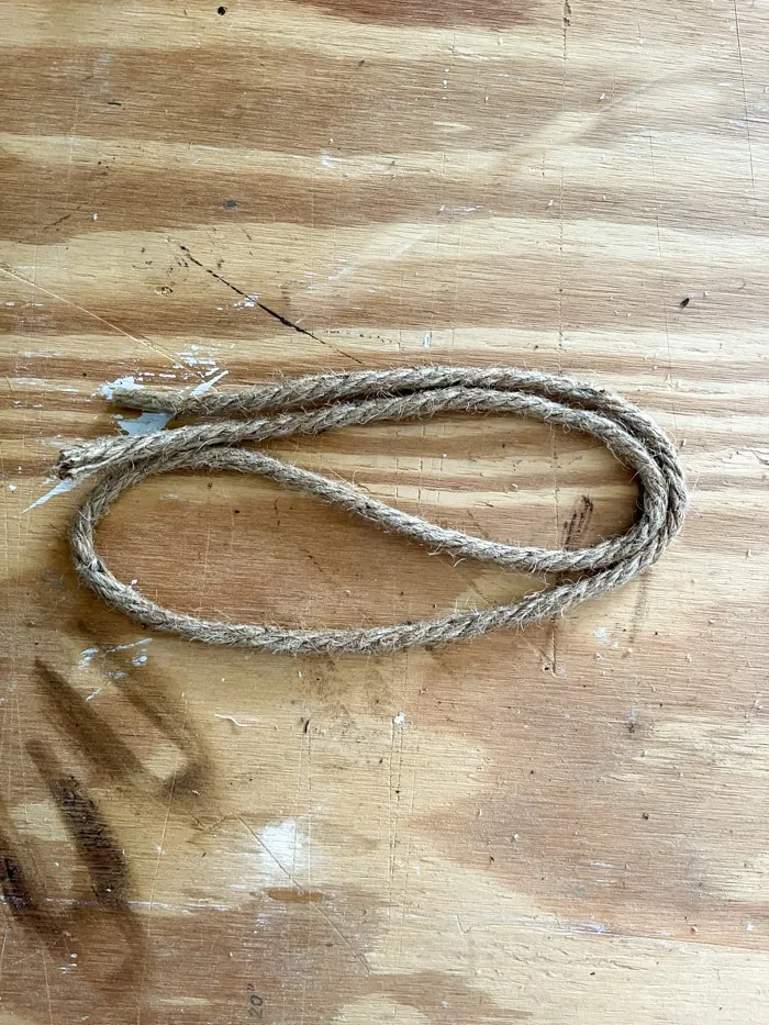 adding rope for Christmas bells