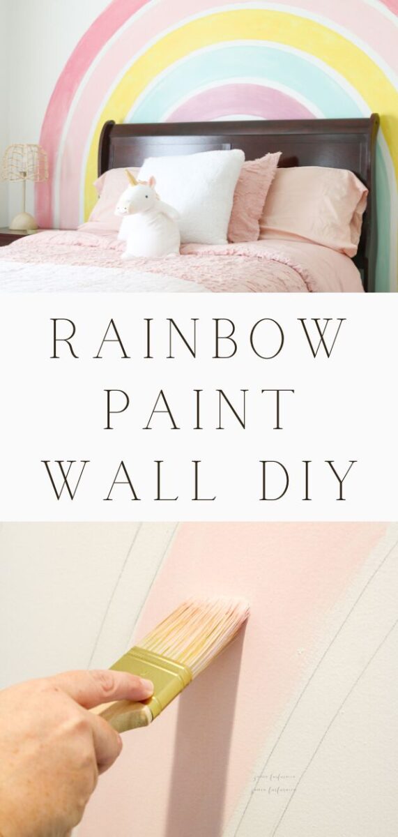 Rainbow paint wall