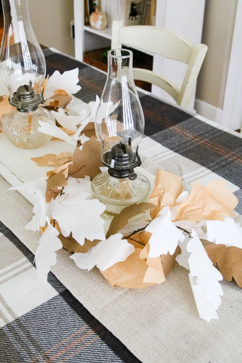 Fall paper decorations