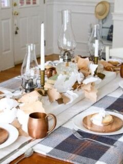 Easy Thanksgiving table decorations