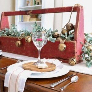 Vintage Christmas tablescape