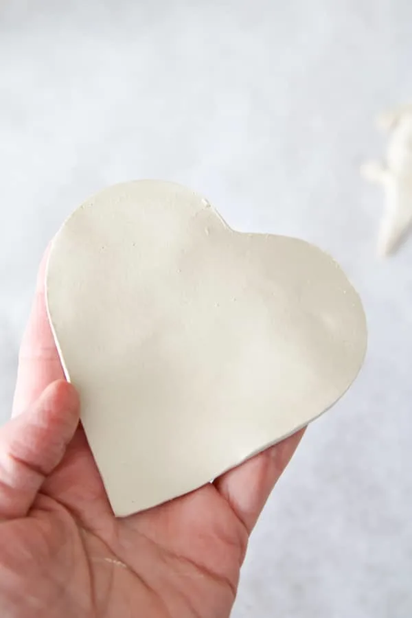 DIY air dry clay heart 