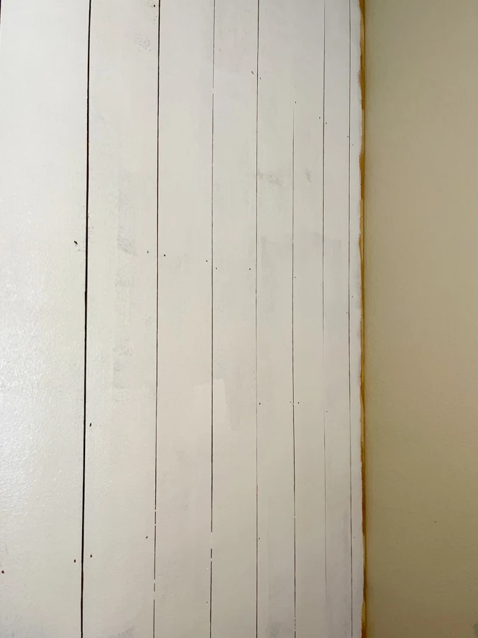 How to paint shiplap made with plywood