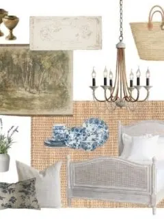 French country farmhouse bedroom decorations