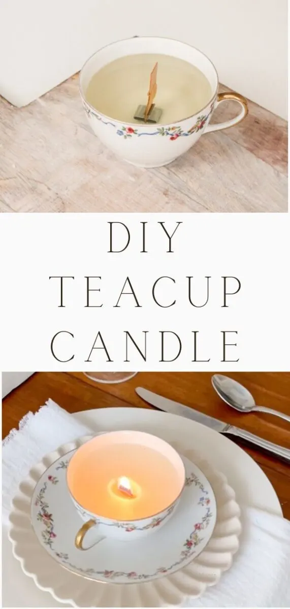How to make a teacup candle