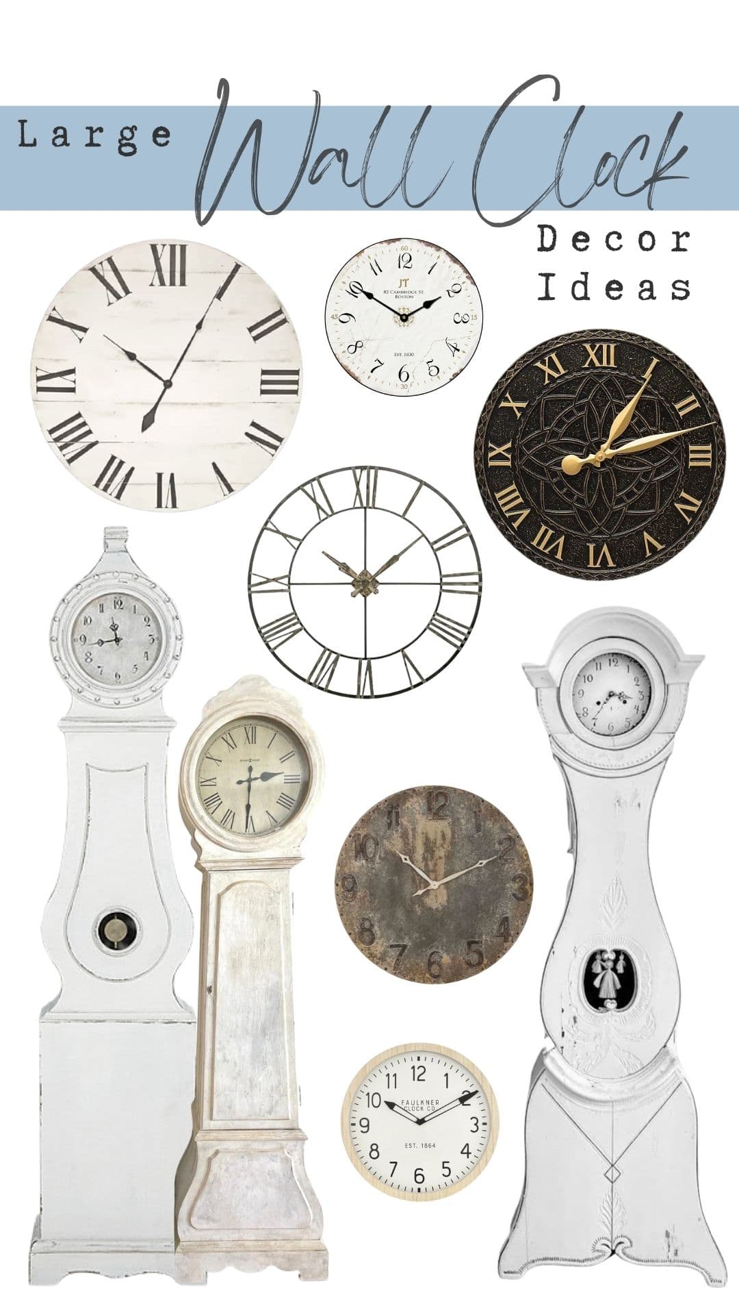 9 Large Wall Clock Decor Ideas to Liven up your Home