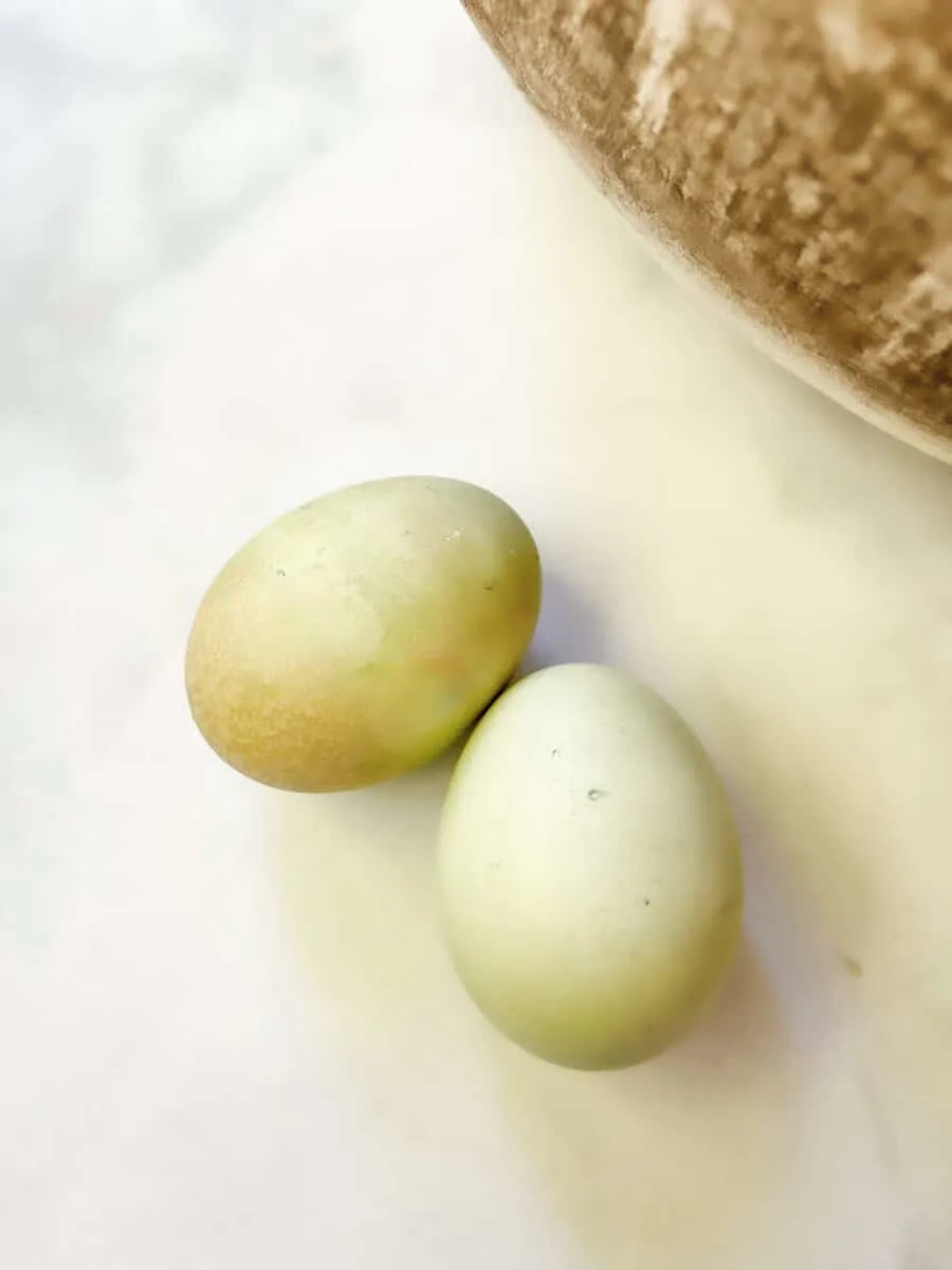 How to dye Easter eggs naturally by mixing Turmeric and Blueberries