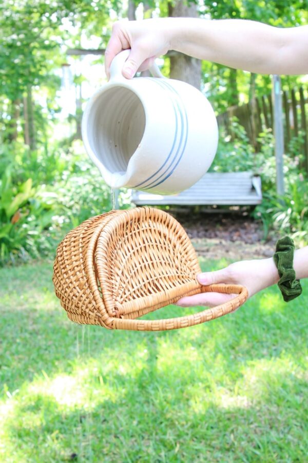 How to Clean a Wicker Baskets Step by Step Guide Antique and Thrifted