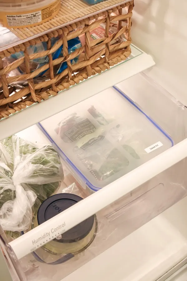 Organizing a side by side fridge produce