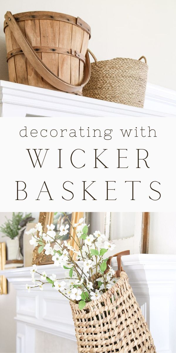How to decorate with wicker baskets