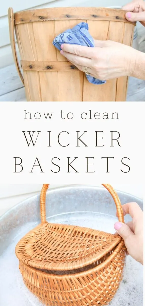 How to clean wicker baskets