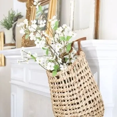 how to decorate with wicker baskets