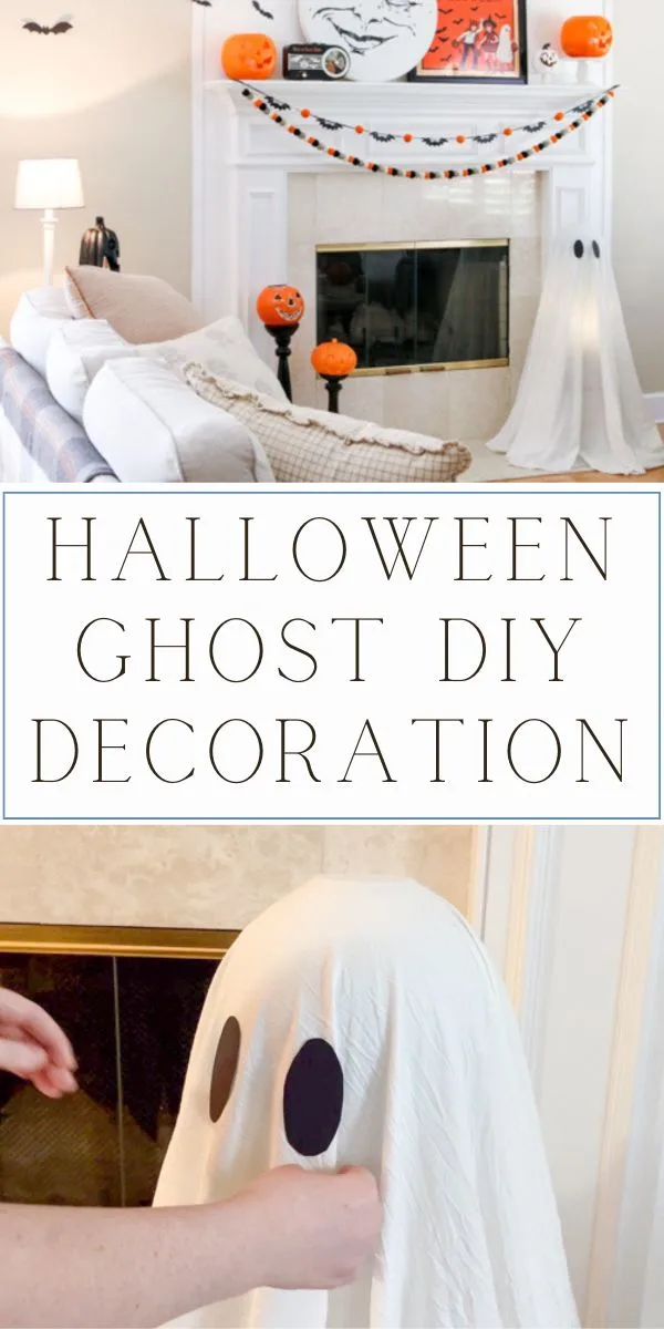 DIY sheet ghost Halloween decoration