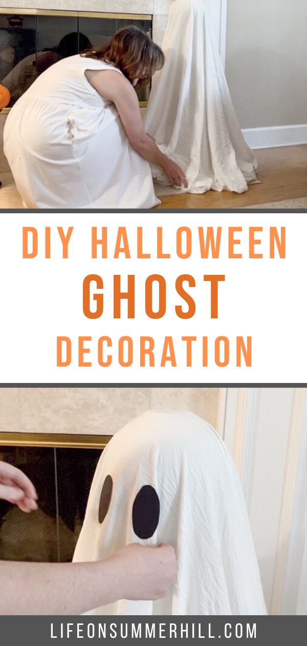 DIY Sheet Ghost Halloween Decoration in 4 Simple Steps