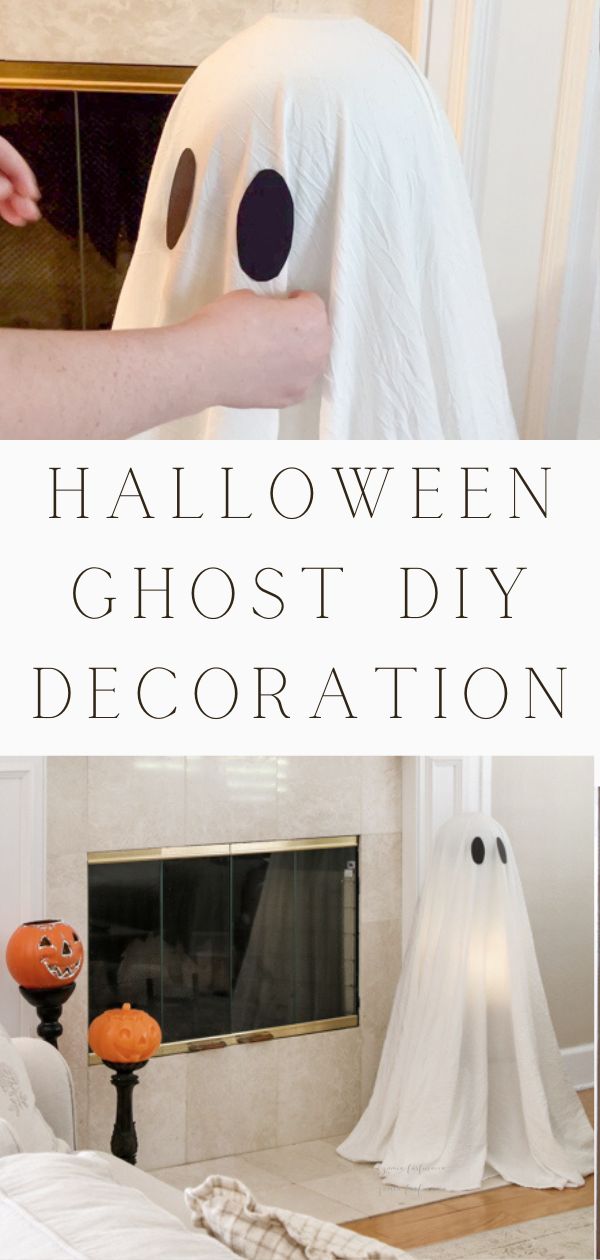 DIY Sheet Ghost Halloween Decoration in 4 Simple Steps