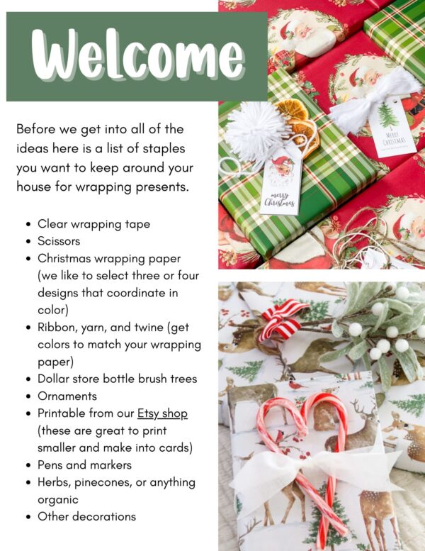 Christmas gift wrapping ideas ebook