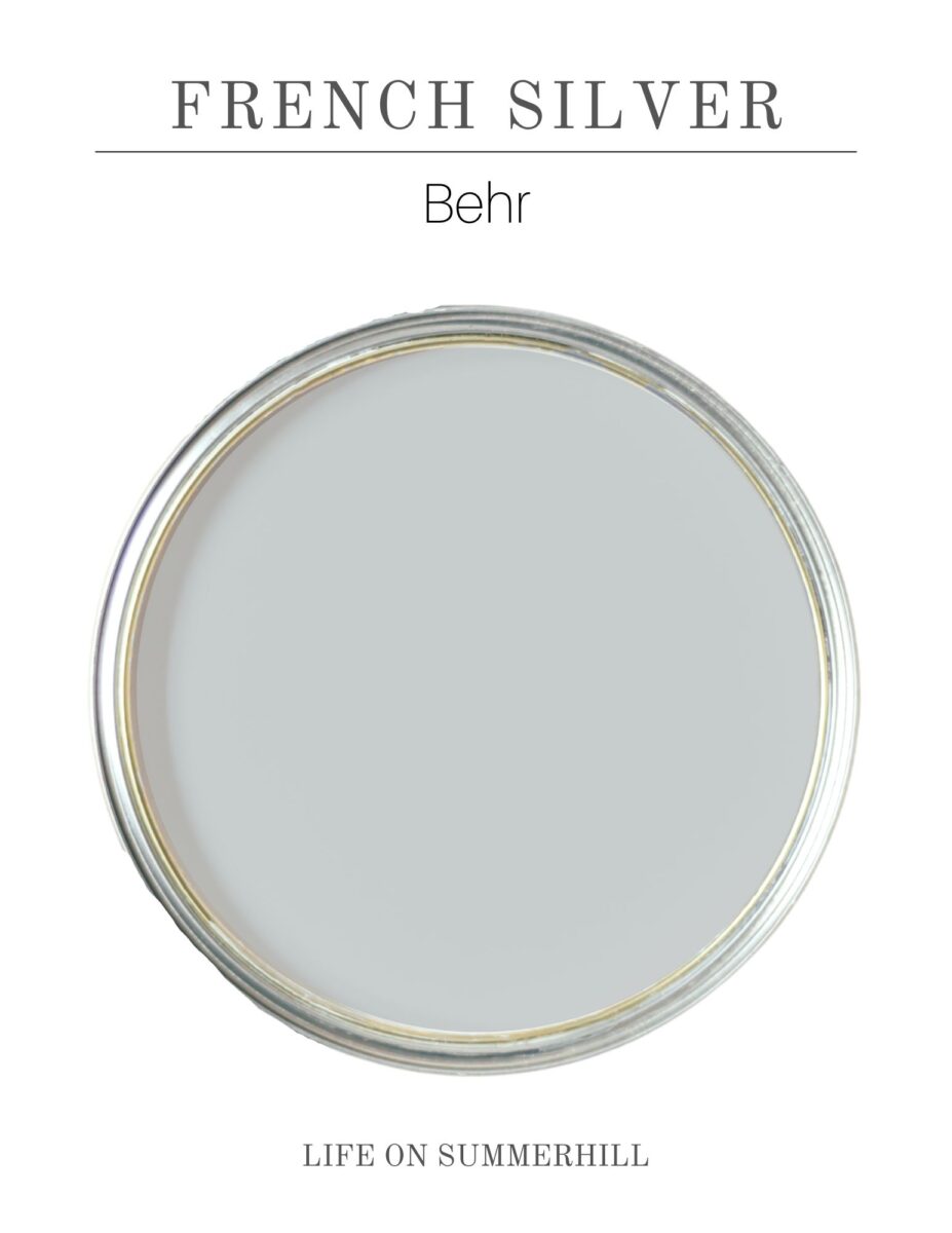 Behr french silver gray blue paint color