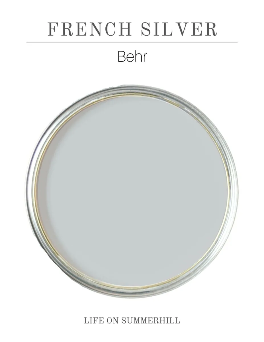 Behr french silver gray blue paint color