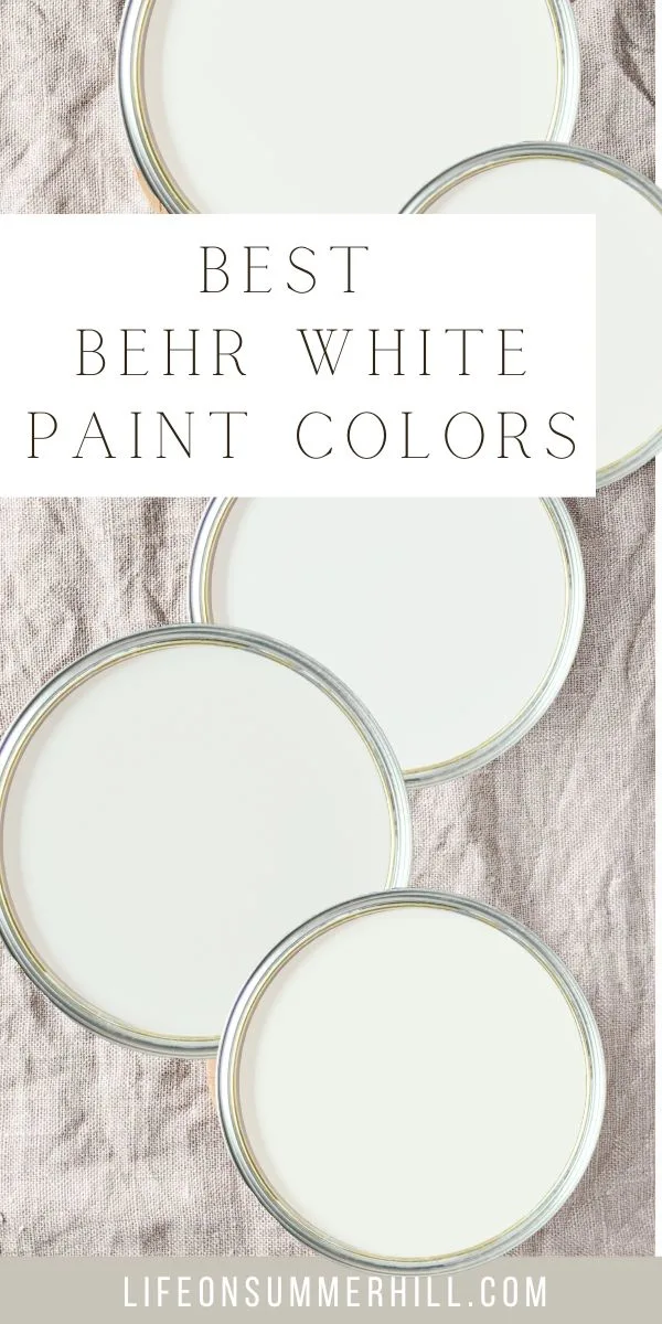 Best Behr white paint colors