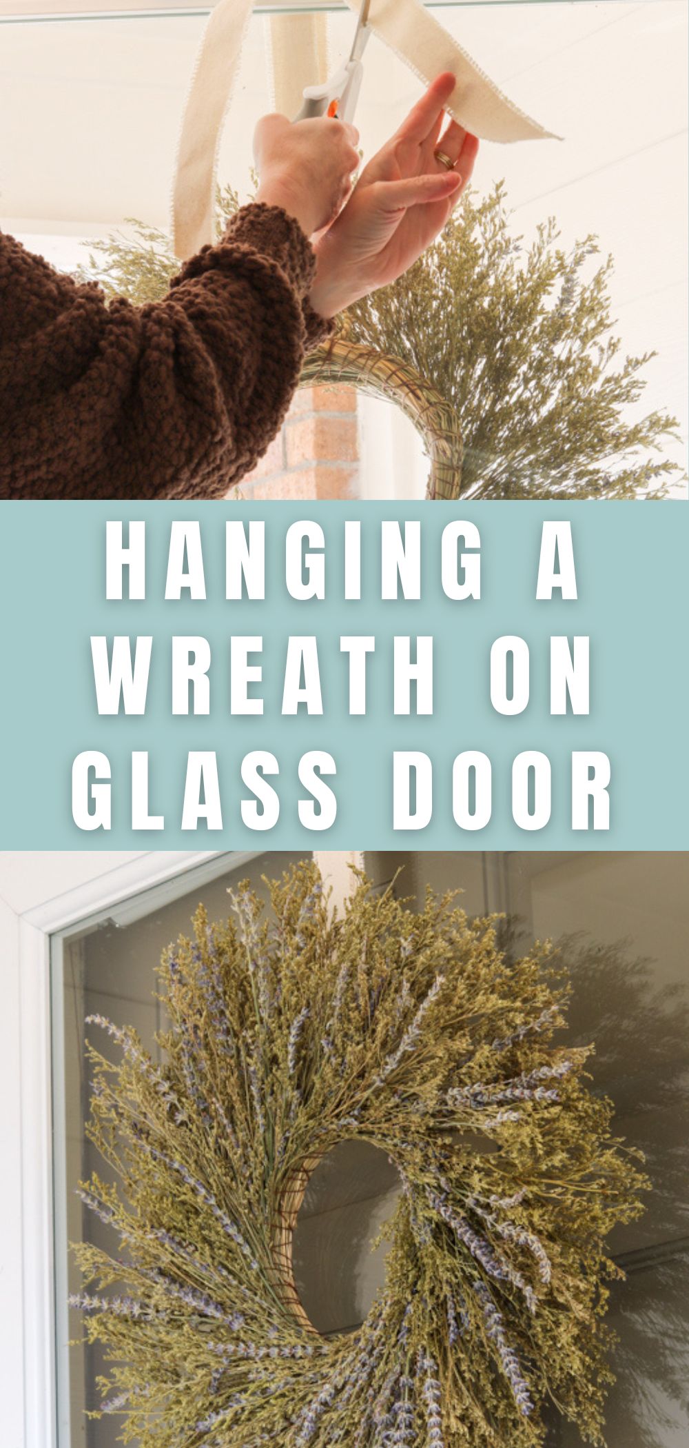 How to Hang a Wreath on a Glass Door without