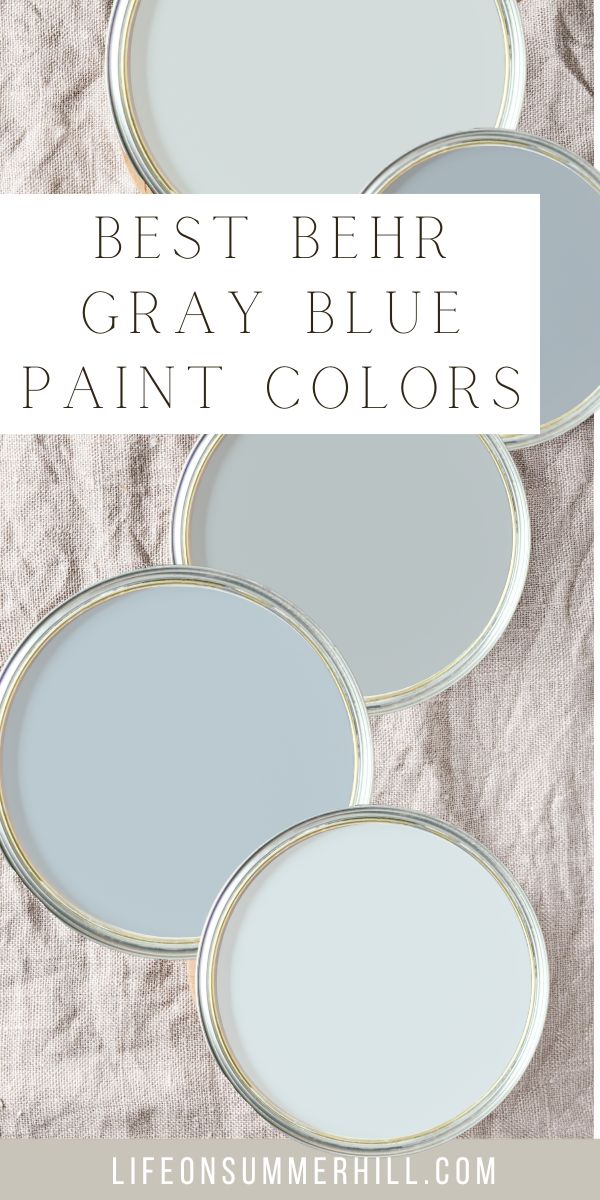 Best Behr gray blue paint colors 2024