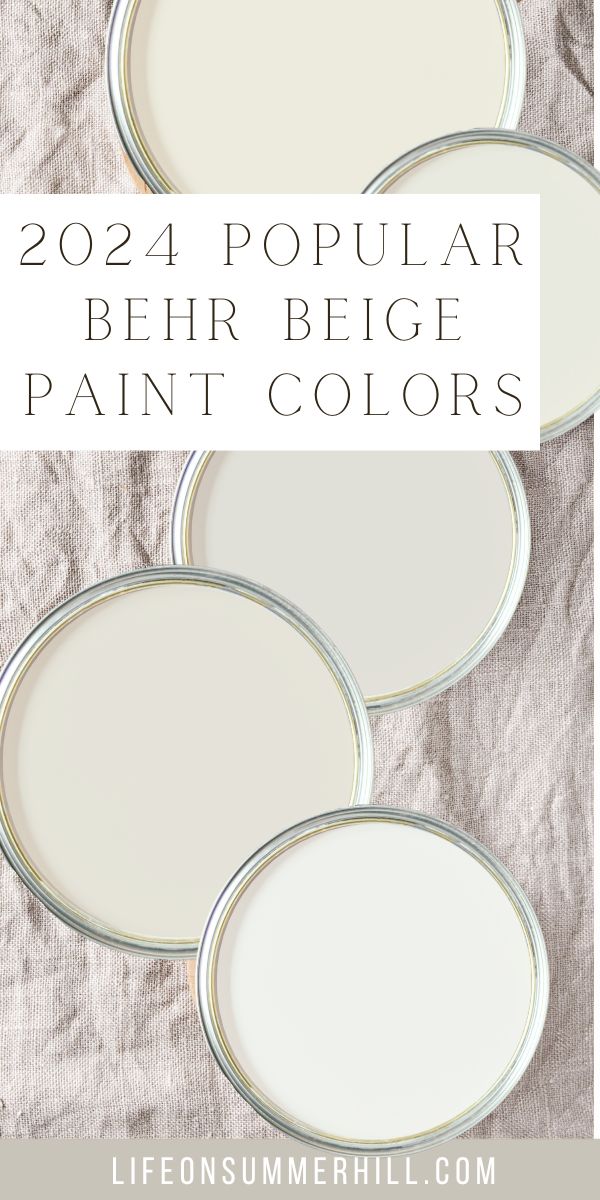 Popular Behr beige paint colors