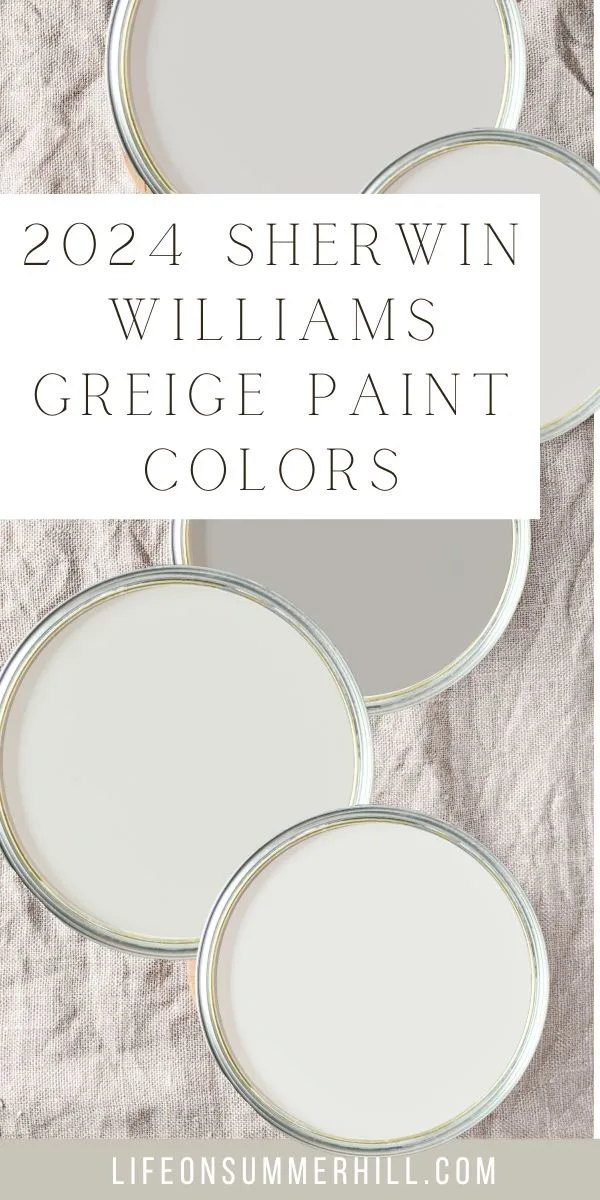 Popular Sherwin Williams griege paint colors
