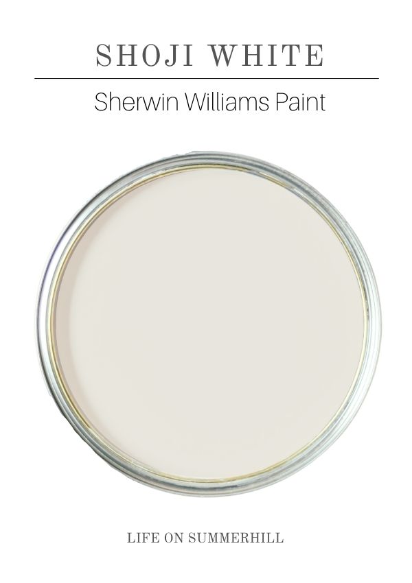Shoji White Sherwin Williams paint color. Great greige paint color.