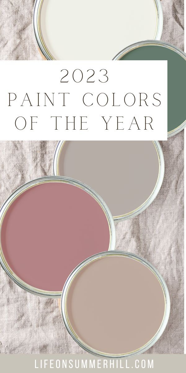 2023 Paint colors of the year. Color predictions for interior and exterior home paint.