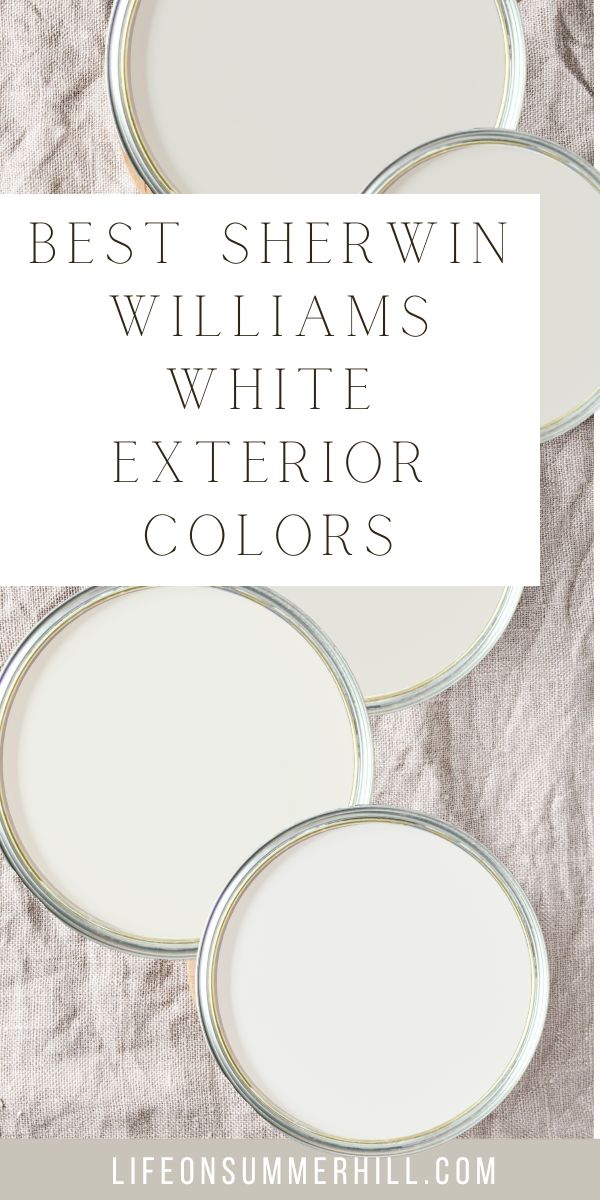 Best Sherwin Williams white exterior paint colors