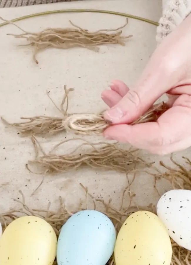 DIY Easter wreath using Dollar Tree items