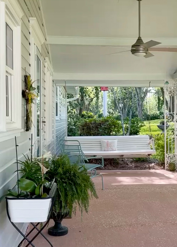 Textured concrete made with red clay for a pink rocky look.