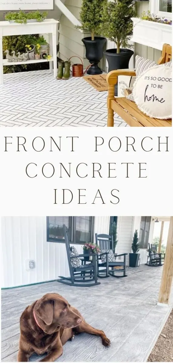 Front porch concrete ideas