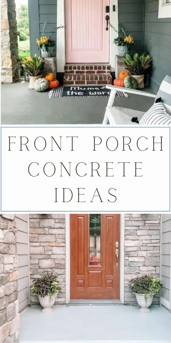 Best front porch concrete ideas
