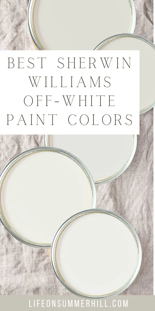 Best Sherwin Williams off white paint colors
